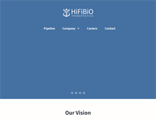 Tablet Screenshot of hifibio.com